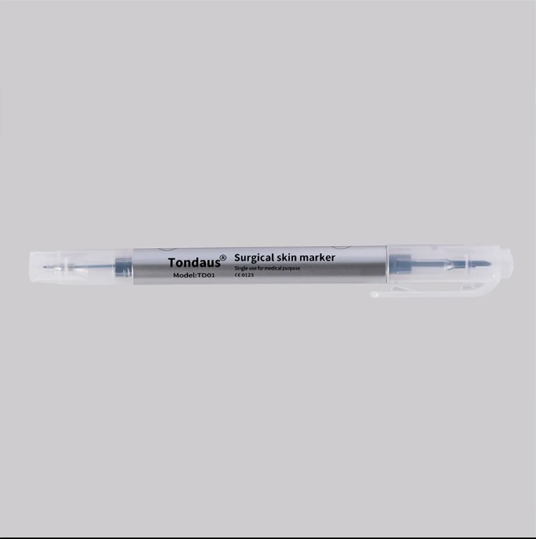 Sterile Skin Marker Surgical Pen with paper ruler Dual Tip