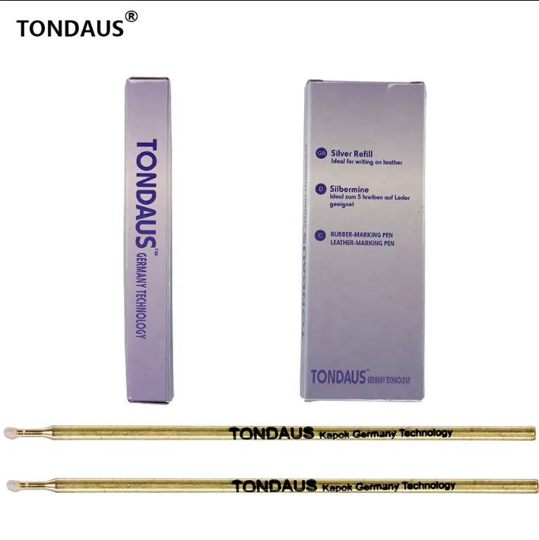 Tondaus Silver Refill Pen in Metal 0.8 Gel Refill Shoes Leather